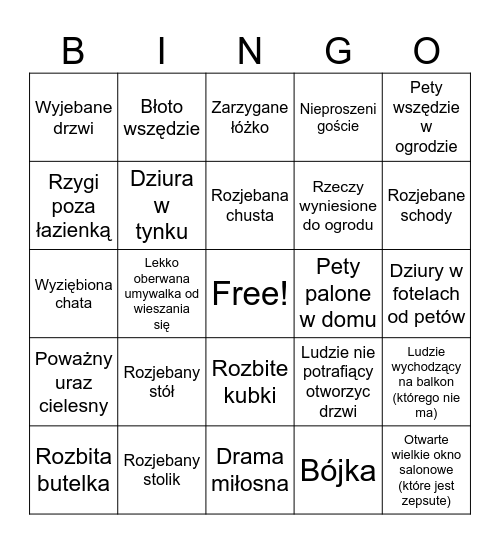 Halloween u Lei Bingo Card