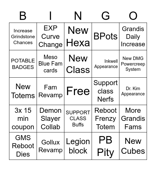 Maple Fest 2024 Bingo Card