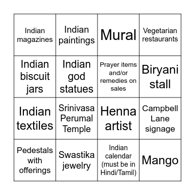 AY2025 Little India Game Bingo Card