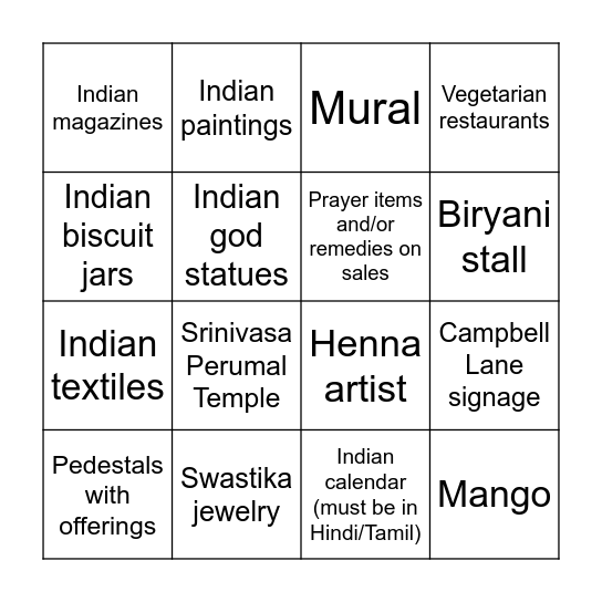 AY2025 Little India Game Bingo Card