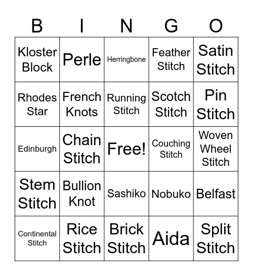 November Blooms 2024 Bingo Card