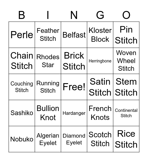 November Blooms 2024 Bingo Card