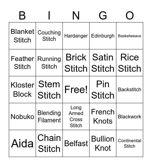 November Blooms 2024 Bingo Card