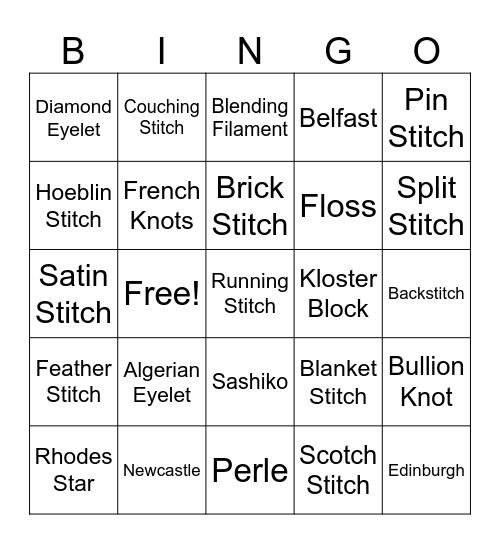 November Blooms 2024 Bingo Card