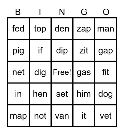 Skills 4 Bingo Card