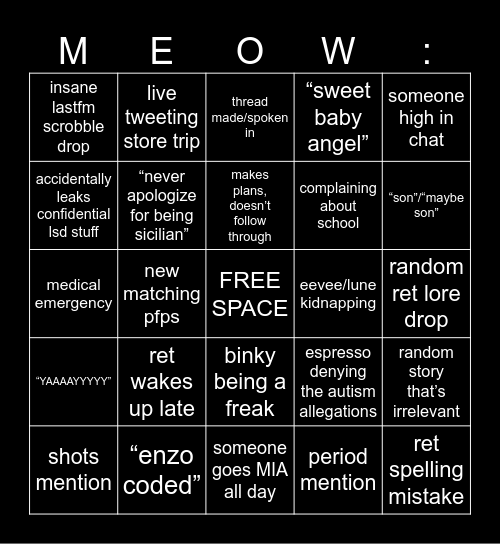 gay people in my phone bingo Card