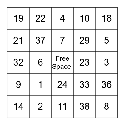 Bingo Card