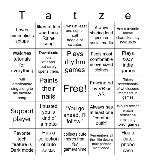 Bot Bingo Card