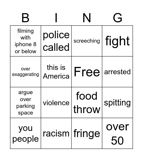 karen bingo Card