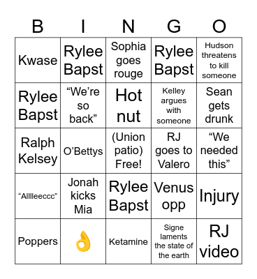 Halloween Bingo Card