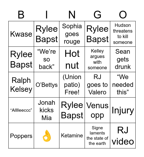 Halloween Bingo Card