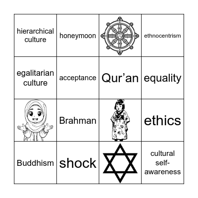 Global Culture Bingo Card