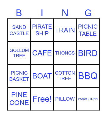 Scavenger Hunt Bingo Card