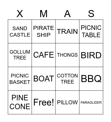 Scavenger Hunt Bingo Card