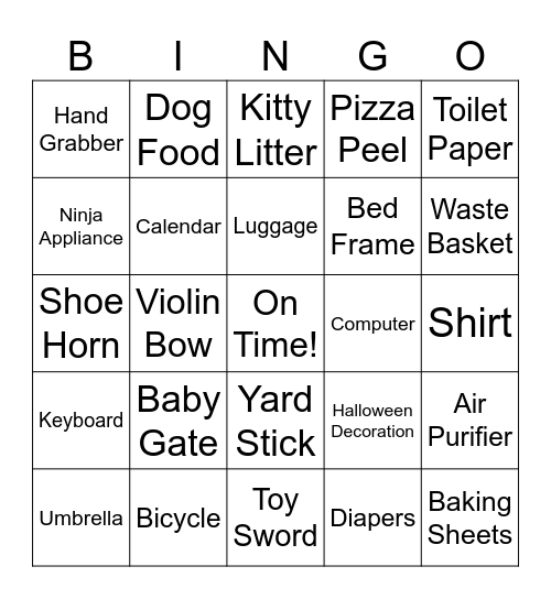 DET1 Bingo Card