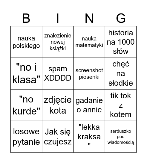 Ola Bingo Card