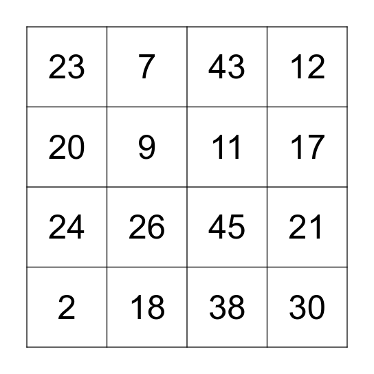 TEA@BUAS Icebreaker Bingo Card