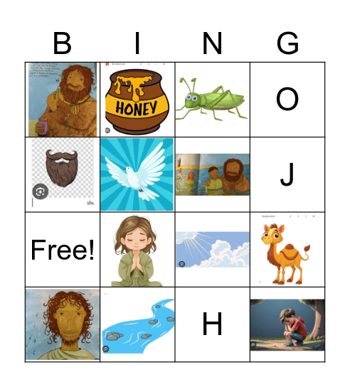 John the Baptist Bingo Card