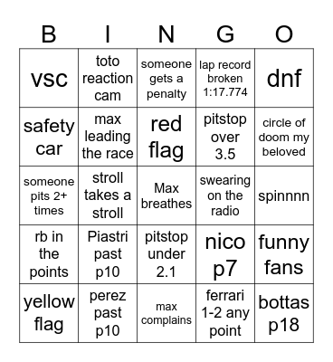 Mexico Bingo Card