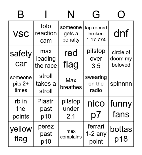 Mexico Bingo Card