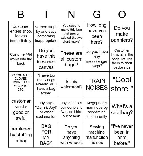 ILE Bingo Card