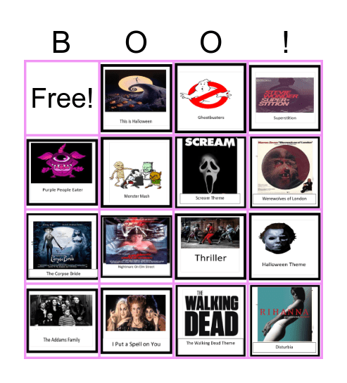 Halloween Bingo Card