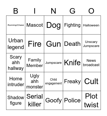 👻 Bingo Card