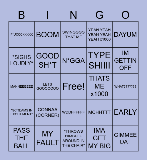 2K Bingo Card