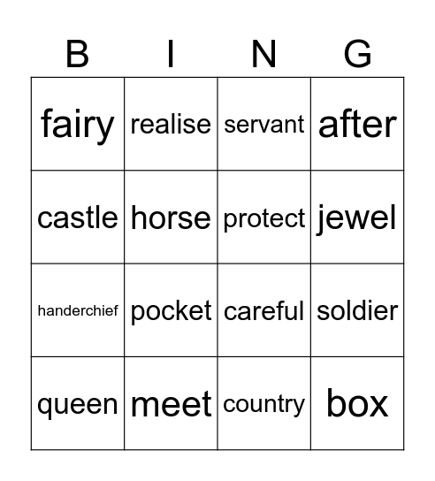 Rita i Klara Bingo Card