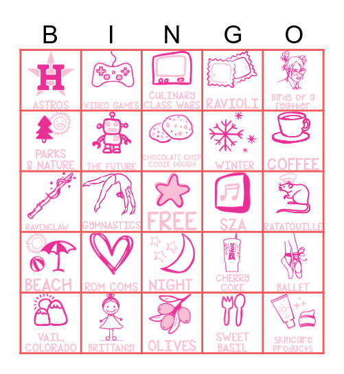 BRITTANY Bingo Card