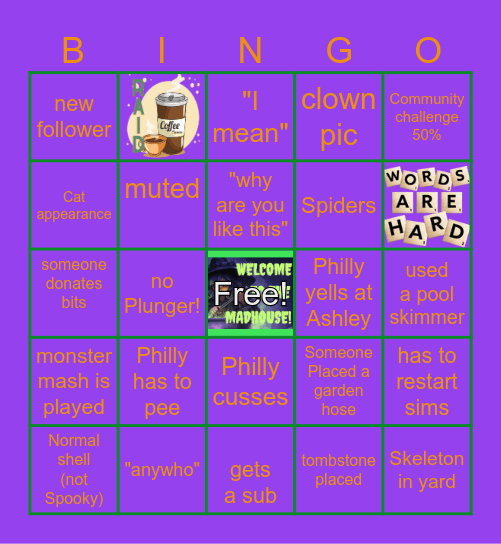 Spooky Halloween Tours Bingo Card