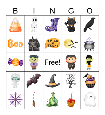 Halloween Bingo Card