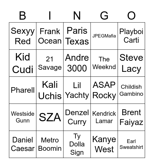 CHROMAKOPIA Bingo Card