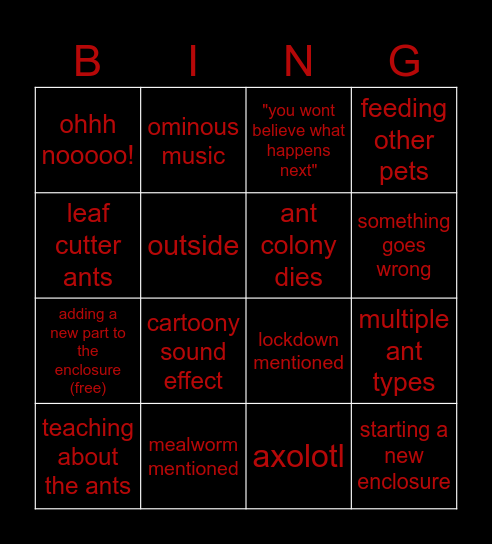 Bingo Card