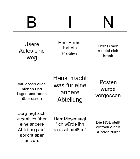 NWSG VSU WuW Hersa Bingo Card