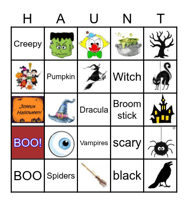 Haunted BINGO Card