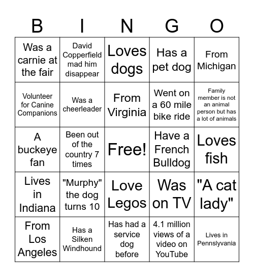Bingo Card