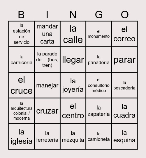 SP2 U2 Parte A Bingo Card