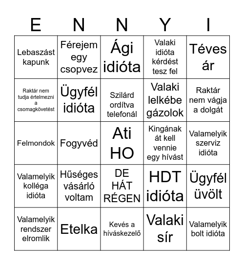 Ez Bingo Card