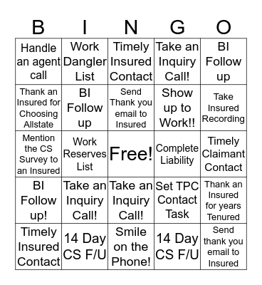 UNREP BINGO! Bingo Card