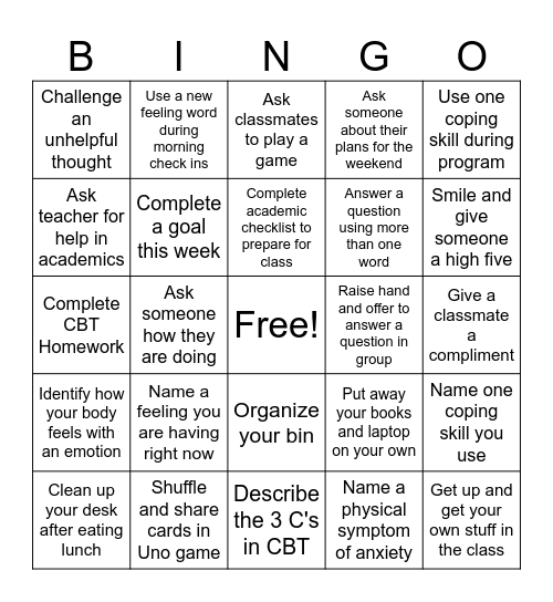 Dayi's Bingo Card