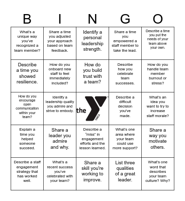 Peer Network - Operations Bingo Card
