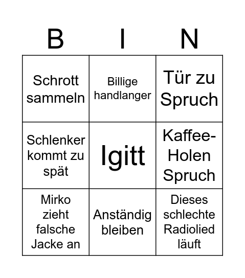IT-Azubis Bingo Card