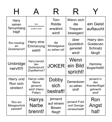 Simsalabingo! Bingo Card