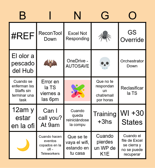 🦇🕷️SPOOKY FSO🎃👻 Bingo Card