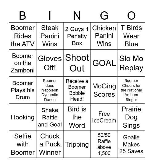 Boomer For President Bingo Card