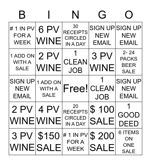 Super Bingo Card