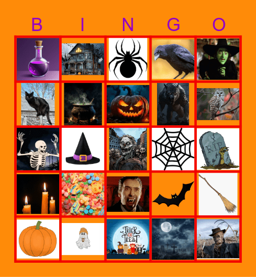 Halloween BINGO Card