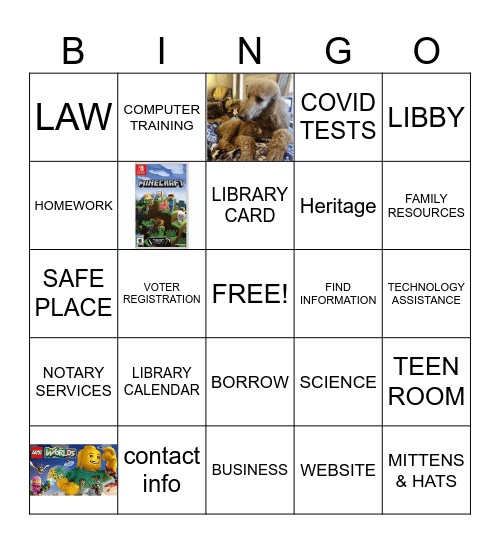 LIBRARY BINGO Card