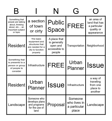 Unit 10 T 1 Content Vocabulary Bingo Card